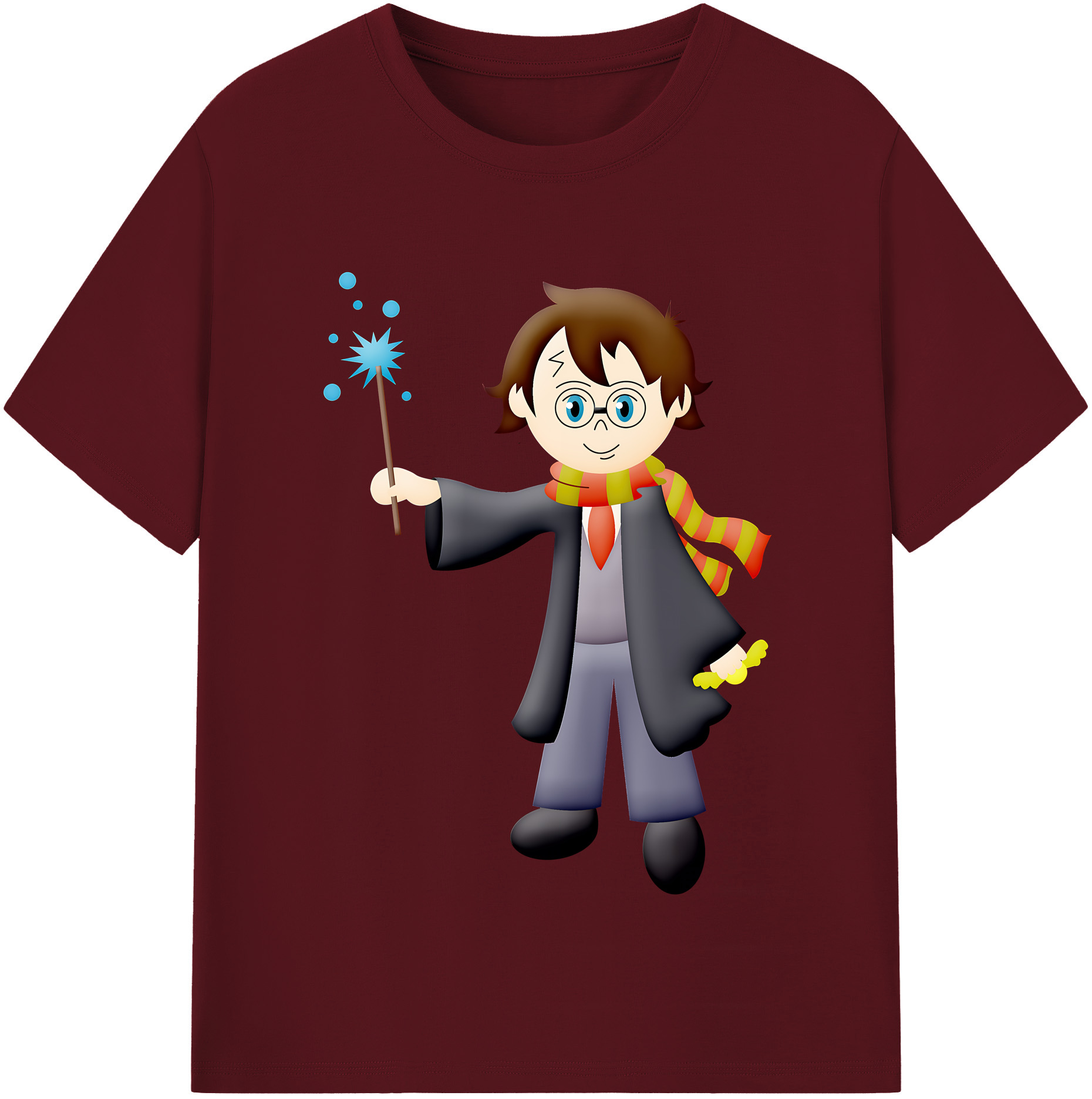 （画像用） Harry Potter ハリー・ポッターシリーズ 綿100％半袖Tシャツ（フロントプリント）